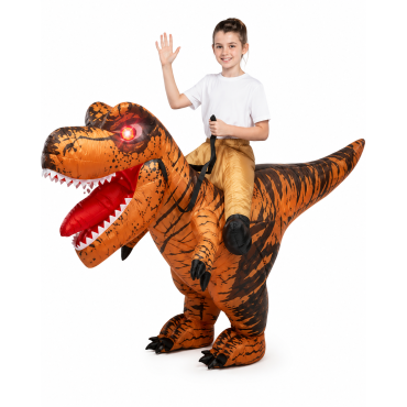 Inflable Dino Luces Naranja