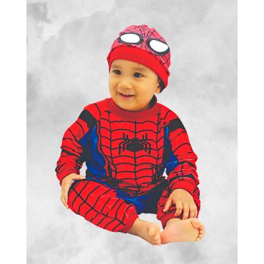 DISFRAZ T2- SPIDER CL&Aacute;SICO BEBE